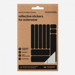 REFLECTIVE FABRIC STICKERS STRIPS SILVER   BOOK492   BOOKMAN